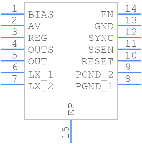 MAX20474ATDA/V+ - Analog Devices - PCB symbol