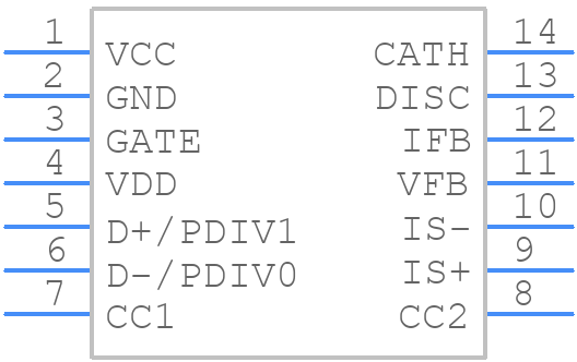 FUSB3307D6MX - onsemi - PCB symbol