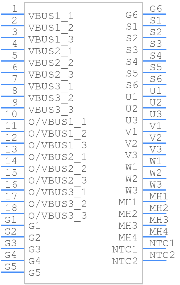 MSCSM120TAM16CTPAG - Microsemi Corporation - PCB symbol