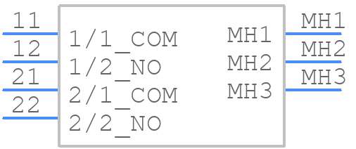 K12G0BK1.5612N - C & K COMPONENTS - PCB symbol