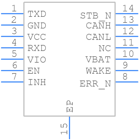 TJA1463ATK/0Z - NXP - PCB symbol