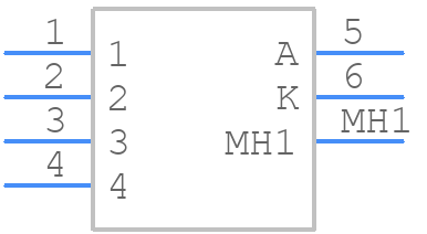 LP15R1TRAWHTN - E-Switch - PCB symbol