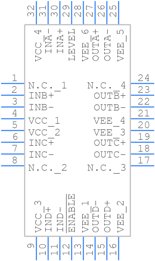 MAX3814CHJ+T - Analog Devices - PCB symbol