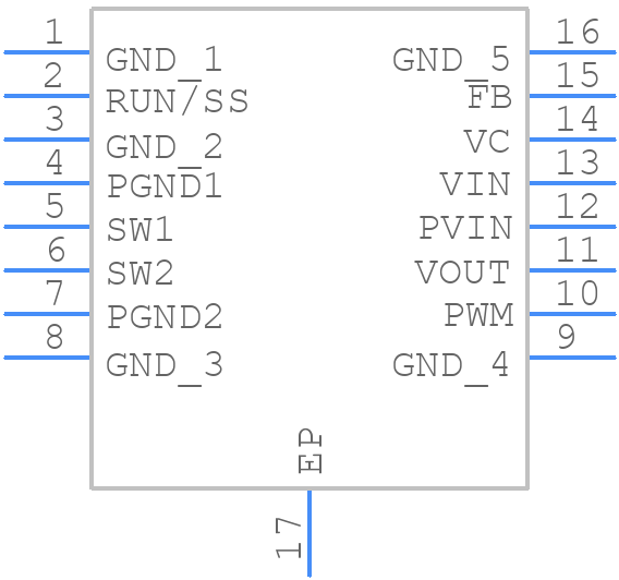 LTC3534EDHC#PBF - Analog Devices - PCB symbol