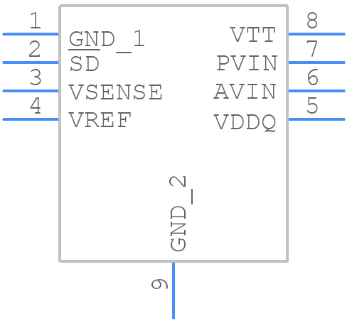 LP2997MR/NOPB - Texas Instruments - PCB symbol