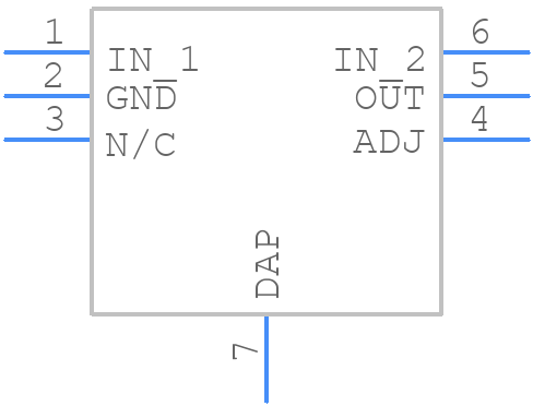 LP38691SD-ADJ/NOPB - Texas Instruments - PCB symbol