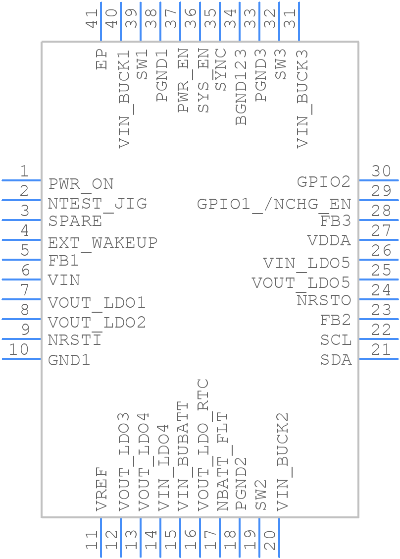 LP3971SQ-D510/NOPB - Texas Instruments - PCB symbol