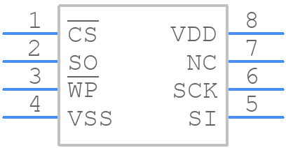 MB85RS2MTYPNF-G-AWERE2 - FUJITSU - PCB symbol