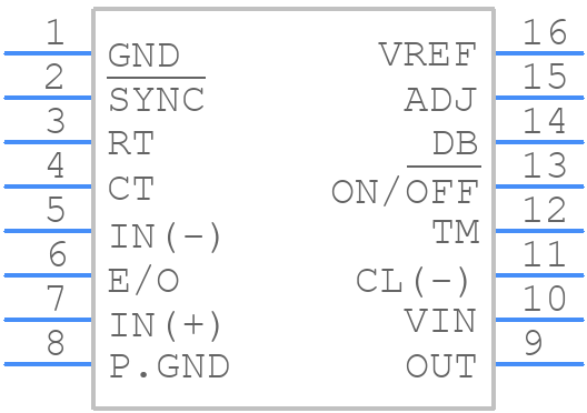 HA16120FP - HITACHI - PCB symbol