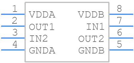 MAX22291CASA/V+ - Analog Devices - PCB symbol