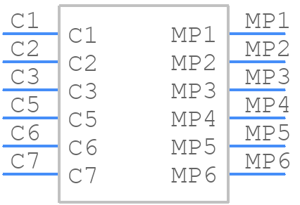 FUS006-8500-0 - Yamaichi - PCB symbol