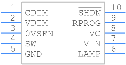 LTC1697EMS#PBF - Analog Devices - PCB symbol
