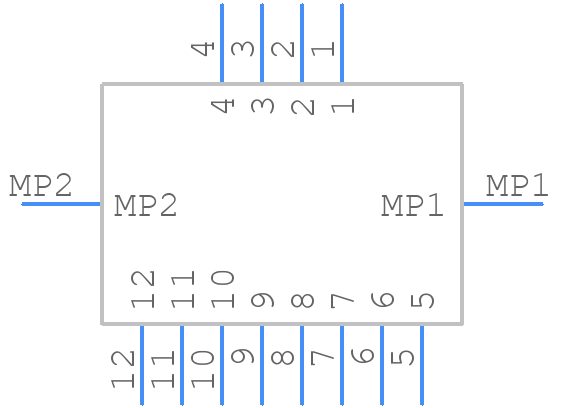 ZE05H-12DP-2V - Hirose - PCB symbol