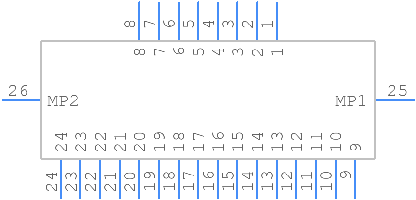 ZE05H-24DP-2V - Hirose - PCB symbol