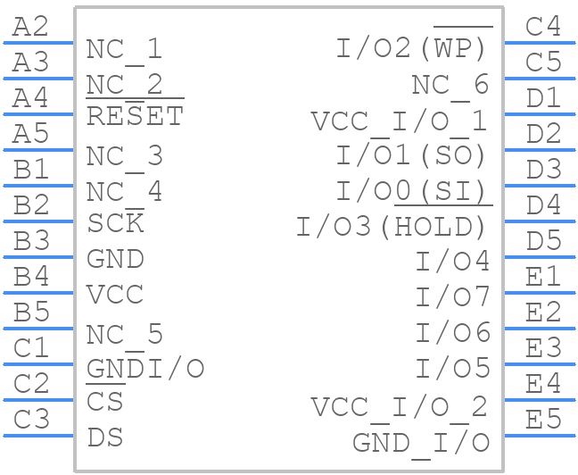 ATXP032-DWF - Adesto Technologies - PCB symbol