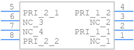 T-1111-150 - FDK - PCB symbol