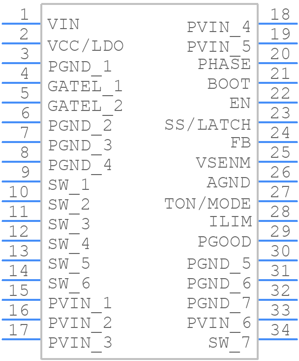 TDA38820AUMA1 - Infineon - PCB symbol