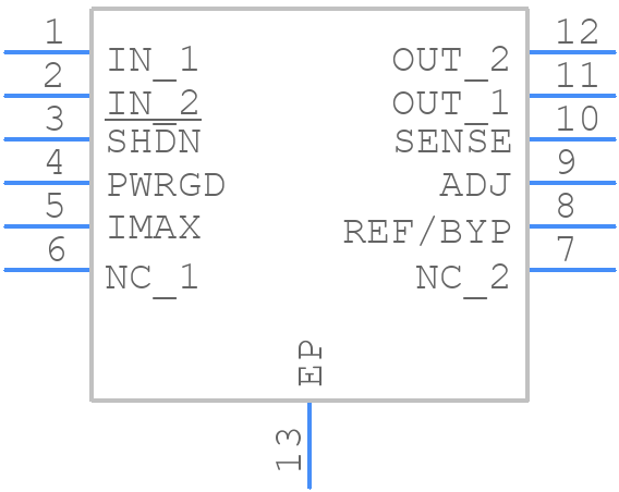 LT3065EMSE-1.2#PBF - Analog Devices - PCB symbol
