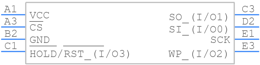 AT25DF041B-UUN-T - Renesas Electronics - PCB symbol