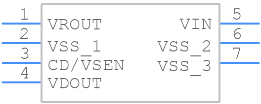 XC6408DN05PR-G - Torex - PCB symbol