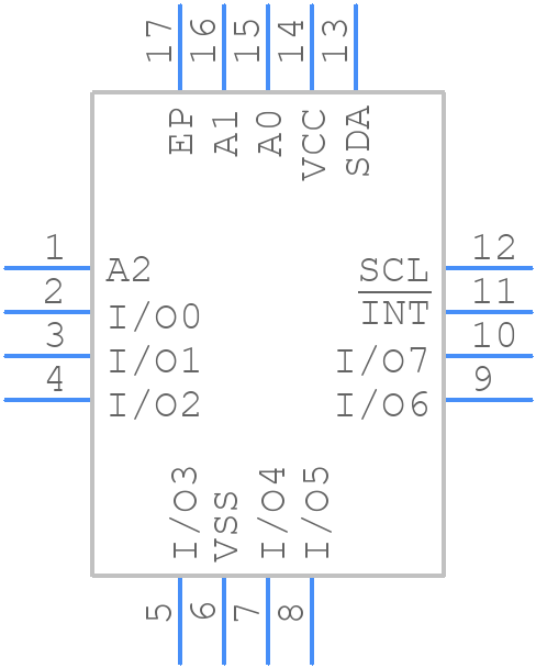 CAT9554HV4I-GT2 - onsemi - PCB symbol