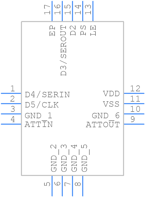 ADRF5721BCCZN - Analog Devices - PCB symbol
