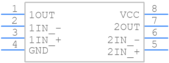 TLC27M2AIDRG4 - Texas Instruments - PCB symbol