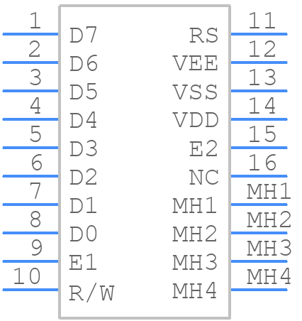 EA W404B-NLW - Display Visions - PCB symbol