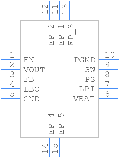 TPS61028DRCR - Texas Instruments - PCB symbol