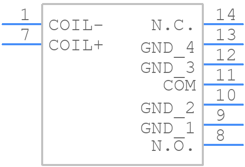 RK1-12V - Panasonic - PCB symbol