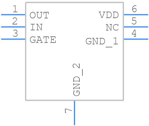 LTC4357HDCB#TRPBF - Analog Devices - PCB symbol