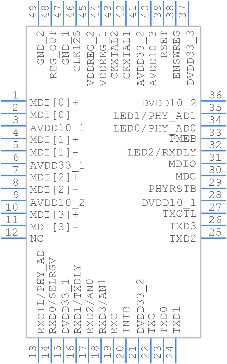 RTL8211E-VL-CG - Realtek - PCB symbol