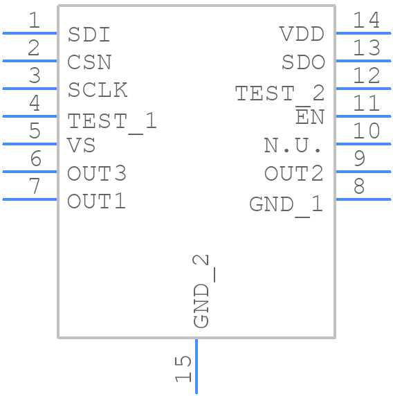 TLE94103EPXUMA1 - Infineon - PCB symbol