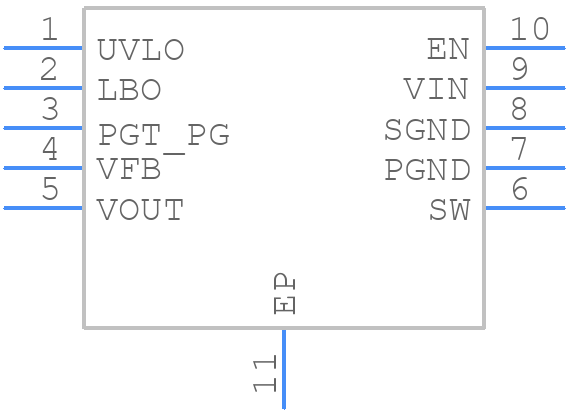 MCP16413T-I/MN - Microchip - PCB symbol