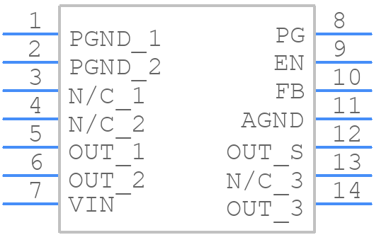 MPM3810AGQB-Z - Monolithic Power Systems (MPS) - PCB symbol