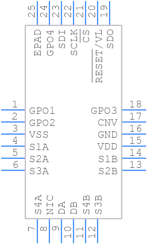 ADGS1209BCPZ-RL7 - Analog Devices - PCB symbol