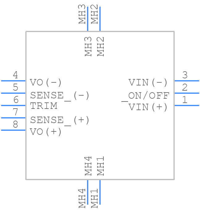 GQA2W004A280V-007-R - TDK Lambda - PCB symbol