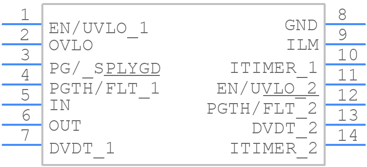 TPS259460LRPWR - Texas Instruments - PCB symbol