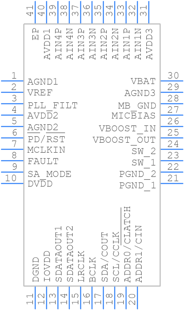 ADAU1977WBCPZ-R7 - Analog Devices - PCB symbol