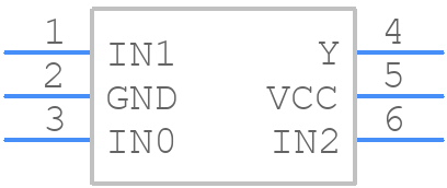 SN74LVC1G98DRYR - Texas Instruments - PCB symbol