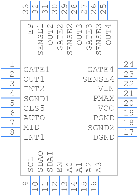 MP3924GU-P - Monolithic Power Systems (MPS) - PCB symbol