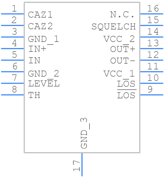 MAX3264CUE+ - Analog Devices - PCB symbol