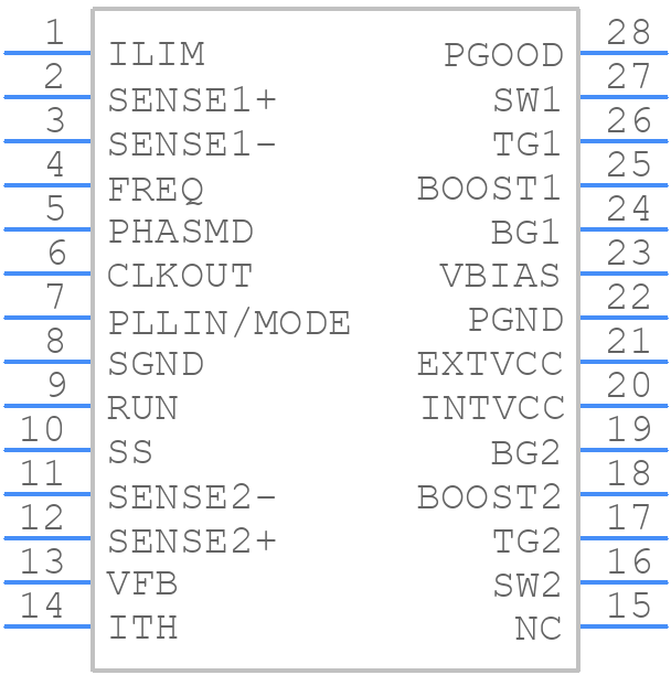 LTC3787HGN#PBF - Analog Devices - PCB symbol