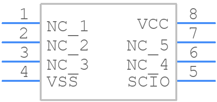 11AA010-I/SN - Microchip - PCB symbol