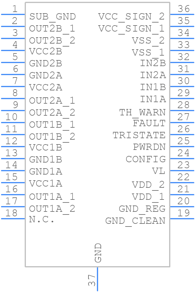 STA516B13TR - STMicroelectronics - PCB symbol