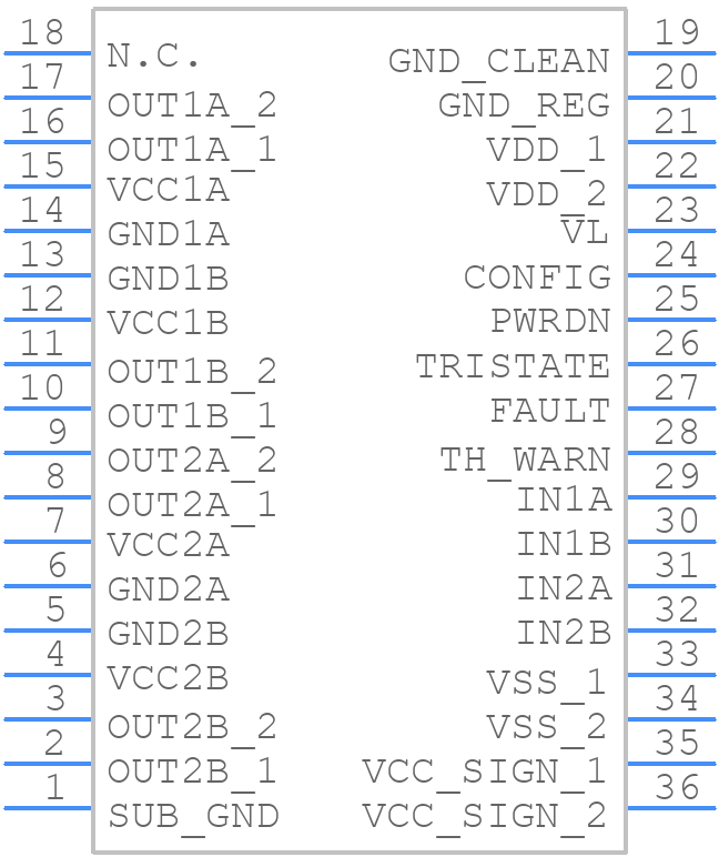STA516BETR - STMicroelectronics - PCB symbol
