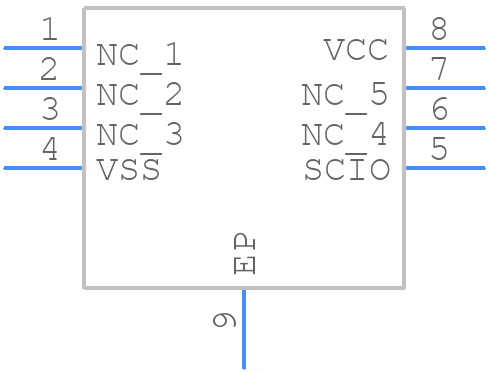 11AA010T-I/MNY - Microchip - PCB symbol