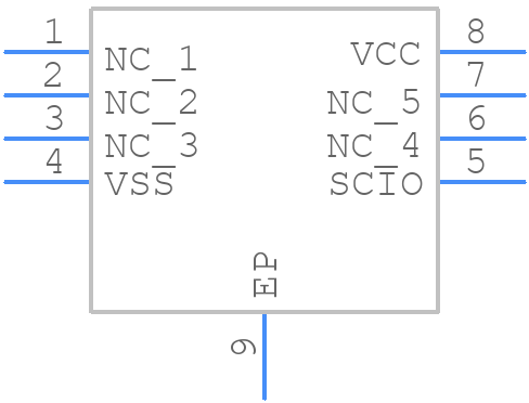 11AA080T-I/MNY - Microchip - PCB symbol