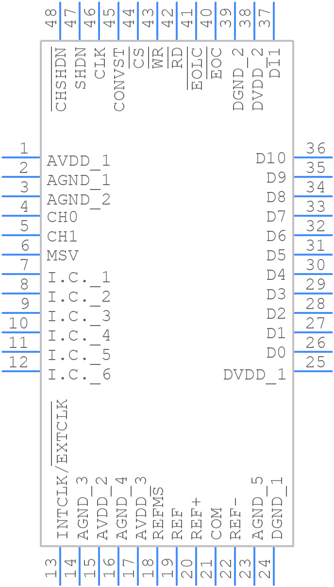 MAX1314ECM+ - Analog Devices - PCB symbol