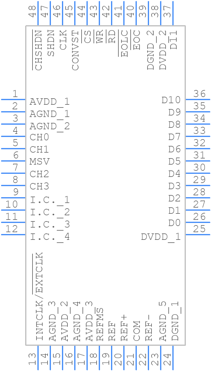 MAX1305ECM+ - Analog Devices - PCB symbol